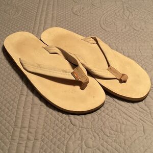 Rainbow Cream Flip-Flops